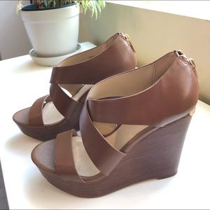 Michael Kors Tan Wedges